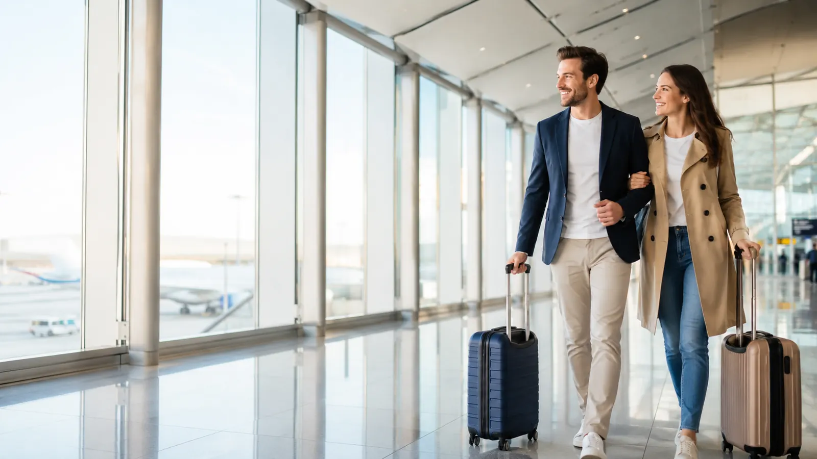 Holiday travellers from Canada planning an international trip
